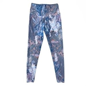 Onzie Flow High Rise Leggings Pastel Splatter Paint Print Size S/M